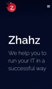How zhahztech.com looks like on a mobile device such as an iPhone.