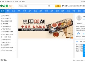 How zhongnongwang.com looks like on a tablet such as an iPad.