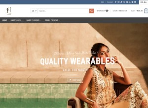 How zhstyles.com looks like on a tablet such as an iPad.
