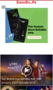 How ziddidil.com.pk looks like on a mobile device such as an iPhone.