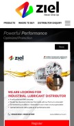 How ziellubricants.com looks like on a mobile device such as an iPhone.