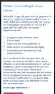 How zilverenkruis.nl looks like on a mobile device such as an iPhone.