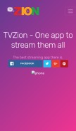 How zionapp.live looks like on a mobile device such as an iPhone.