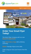 How zipyourflyer.com looks like on a mobile device such as an iPhone.