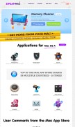 How zipzapmac.com looks like on a mobile device such as an iPhone.