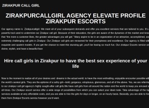 How zirakpurcallgirl.com looks like on a tablet such as an iPad.
