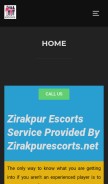 How zirakpurescorts.net looks like on a mobile device such as an iPhone.