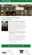 How zirbenshop.at looks like on a mobile device such as an iPhone.
