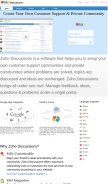 How zohodiscussions.com looks like on a mobile device such as an iPhone.