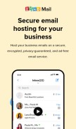 How zohomail.com looks like on a mobile device such as an iPhone.