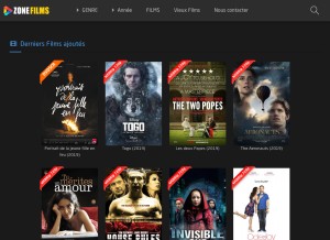 How zone-films.stream looks like on a tablet such as an iPad.