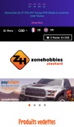 How zonehobbies.net looks like on a mobile device such as an iPhone.