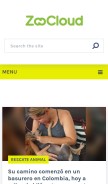 How zoocloud.co looks like on a mobile device such as an iPhone.