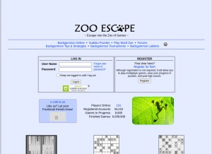 How zooescape.com looks like on a tablet such as an iPad.
