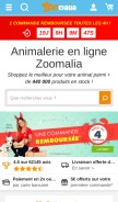 How zoomalia.com looks like on a mobile device such as an iPhone.