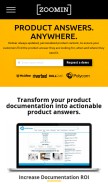 How zoominsoftware.com looks like on a mobile device such as an iPhone.