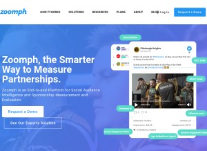 How zoomph.com looks like on a tablet such as an iPad.