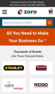 How zoro.com looks like on a mobile device such as an iPhone.
