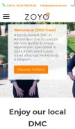 How zoyotravel-dmc.com looks like on a mobile device such as an iPhone.