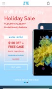 How zteusa.com looks like on a mobile device such as an iPhone.
