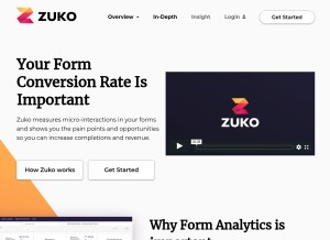 How zuko.io looks like on a tablet such as an iPad.