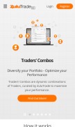 How zulutrade.com looks like on a mobile device such as an iPhone.