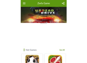 How zwfa.xyz looks like on a tablet such as an iPad.