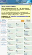 How zycon.com looks like on a mobile device such as an iPhone.
