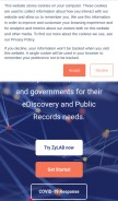How zylab.com looks like on a mobile device such as an iPhone.