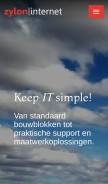 How zylon.net looks like on a mobile device such as an iPhone.